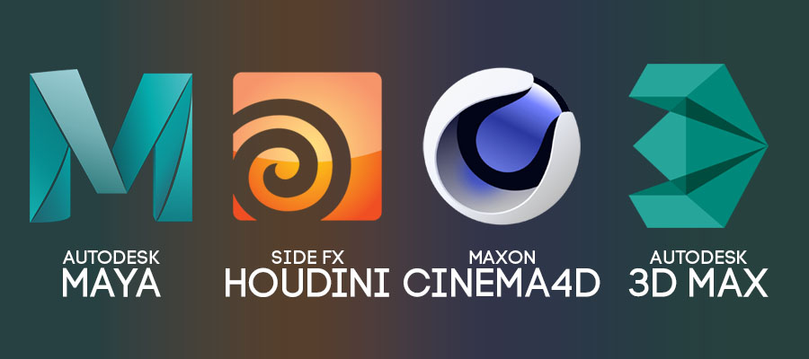 maya,houdini,max,cinema4d