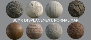 Bump, Displacement, Normal Map